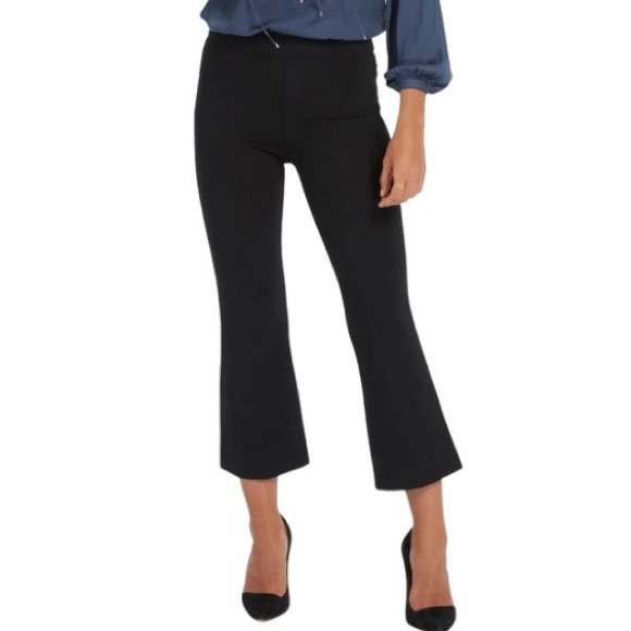 Spanx The Perfect Black Pant Crop Flare Pants, Medium - Picture 2 of 9